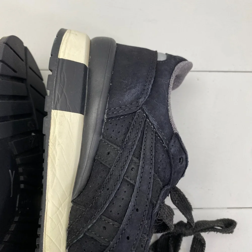 Onitsuka Tiger D701L Sneakers Mens 6.5 Navy Blue Suede Low Top‎ Shoes Womens 8